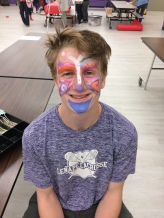 Look at that face painting.